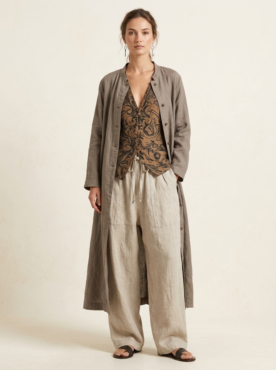 Natural 3-Piece Set™ - Premium Cotton and Linen Blend | 3-Piece Set