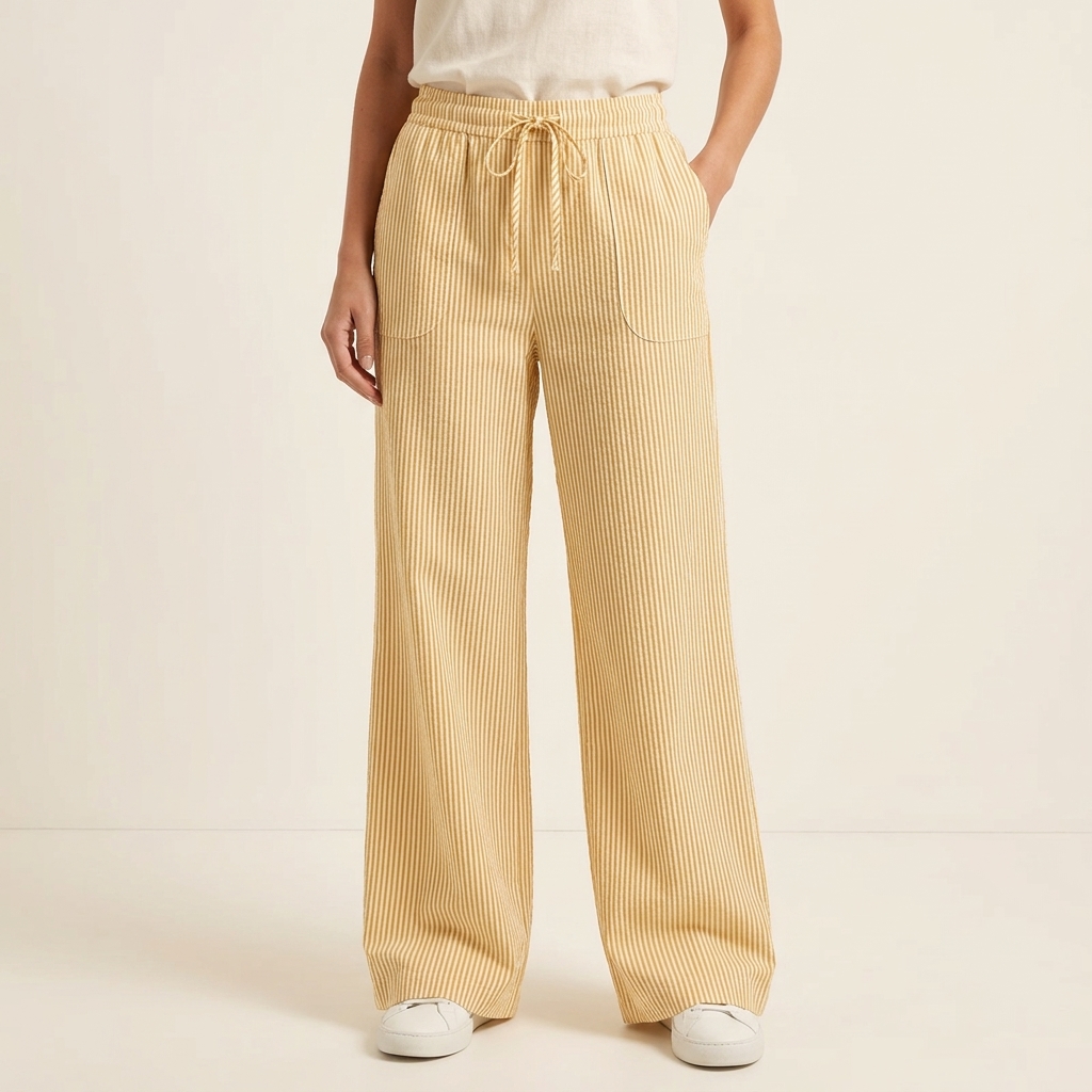 Amber | Striped Pant With Pockets | Striped Pants