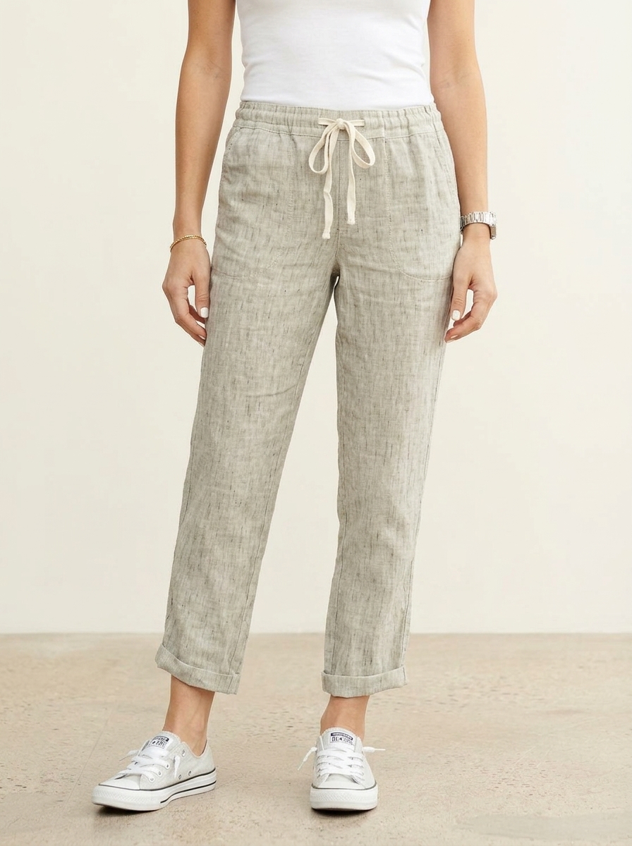 Harper | Women's Casual Drawstring Straight-Leg Casual Pants | Straight-Leg Pants