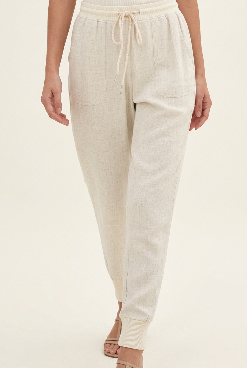 Tara | Women's Drawstring Jogger Pants with Elastic Ankle Cuffs | Jogger Pants