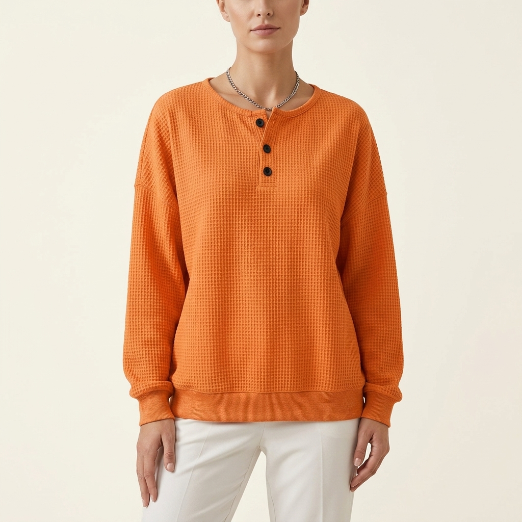 Alexa™ | Cozy Waffle Sweater | Waffle Knit Sweater