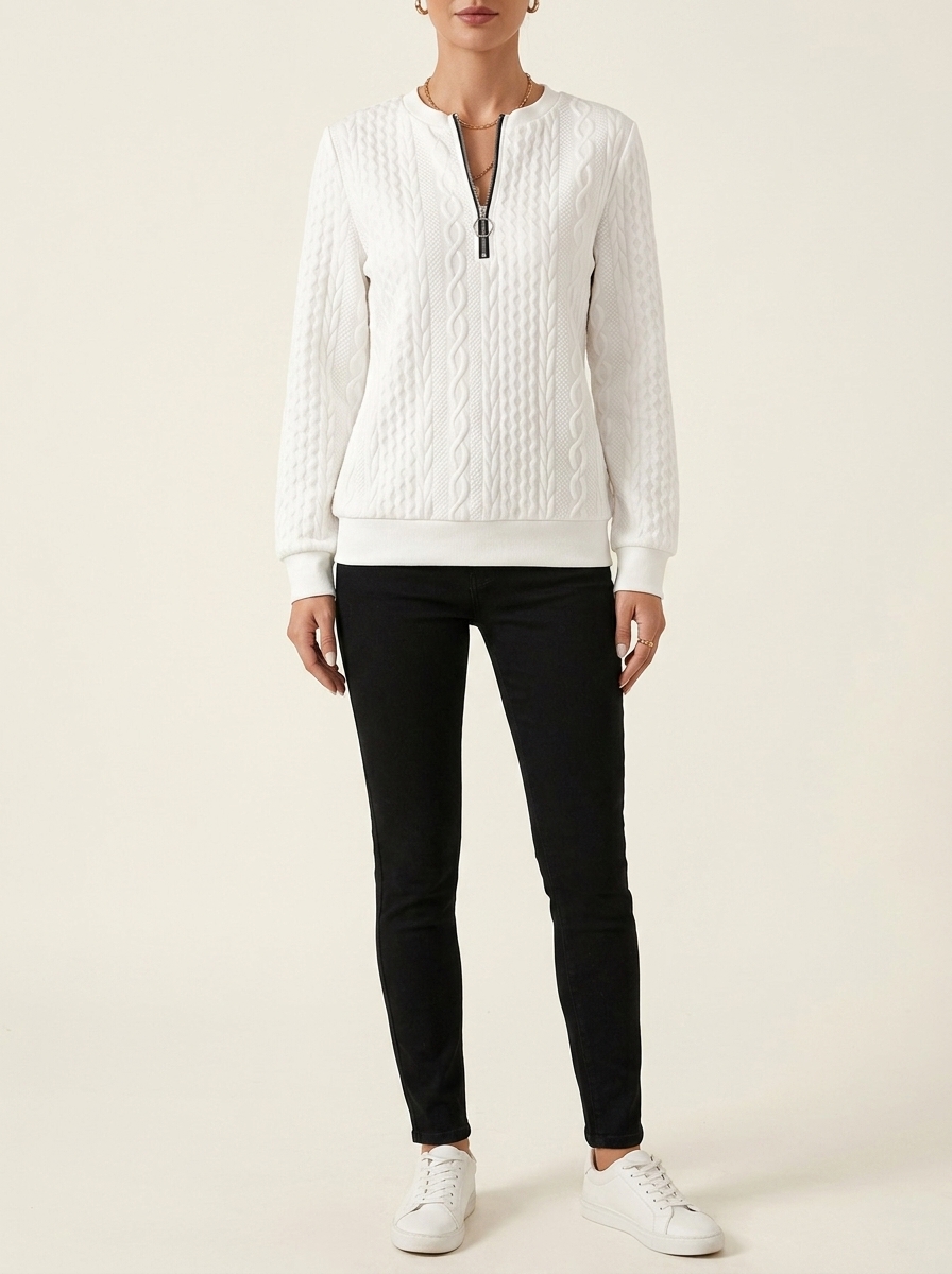 Zoé™ | Modern Zip-Up Sweater | Zip-Up Sweater
