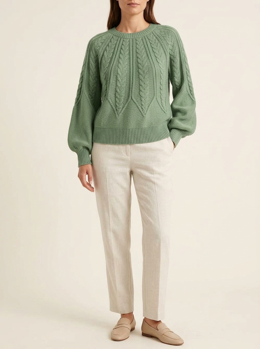 Willow™ | Modern Knitted Sweater | Cable Knit Jumper