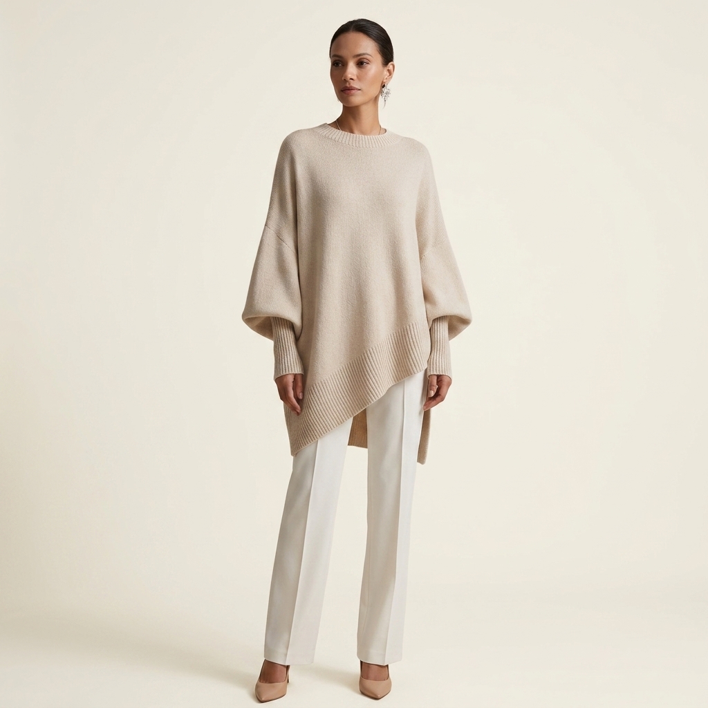 Lucinda | Relaxed Knit Poncho | Knit Poncho