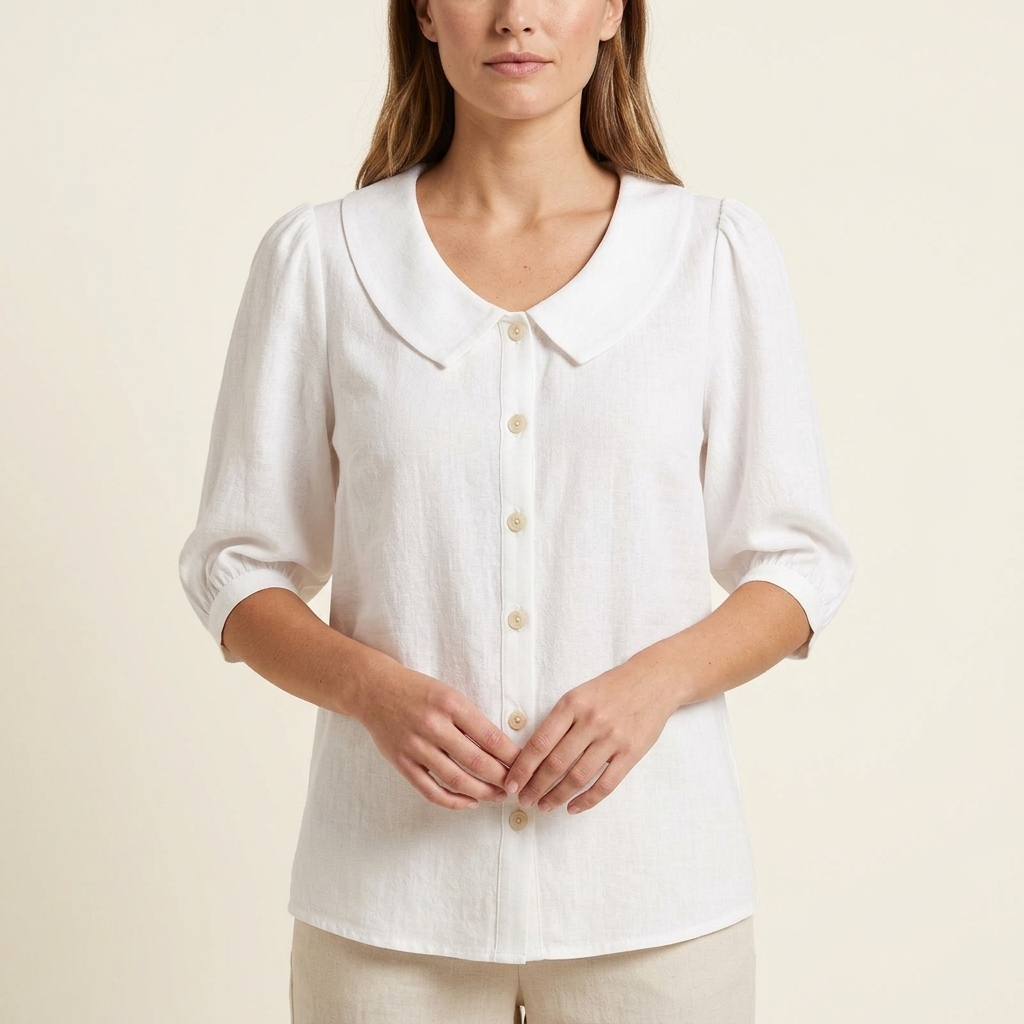 Mae | Women's Solid Color Casual Blouse | Casual Blouse