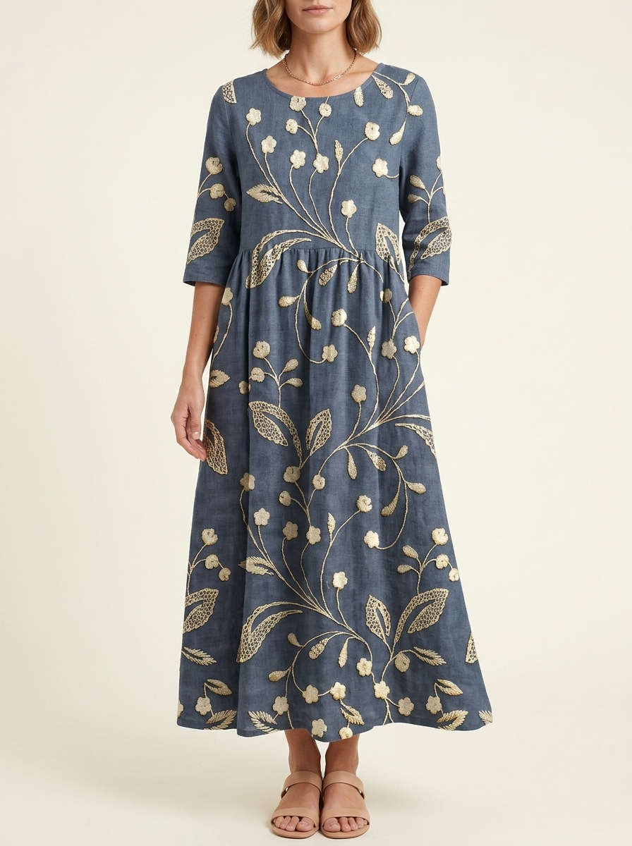 LAARNI™ - Relaxed Midi Dress | Midi Dress