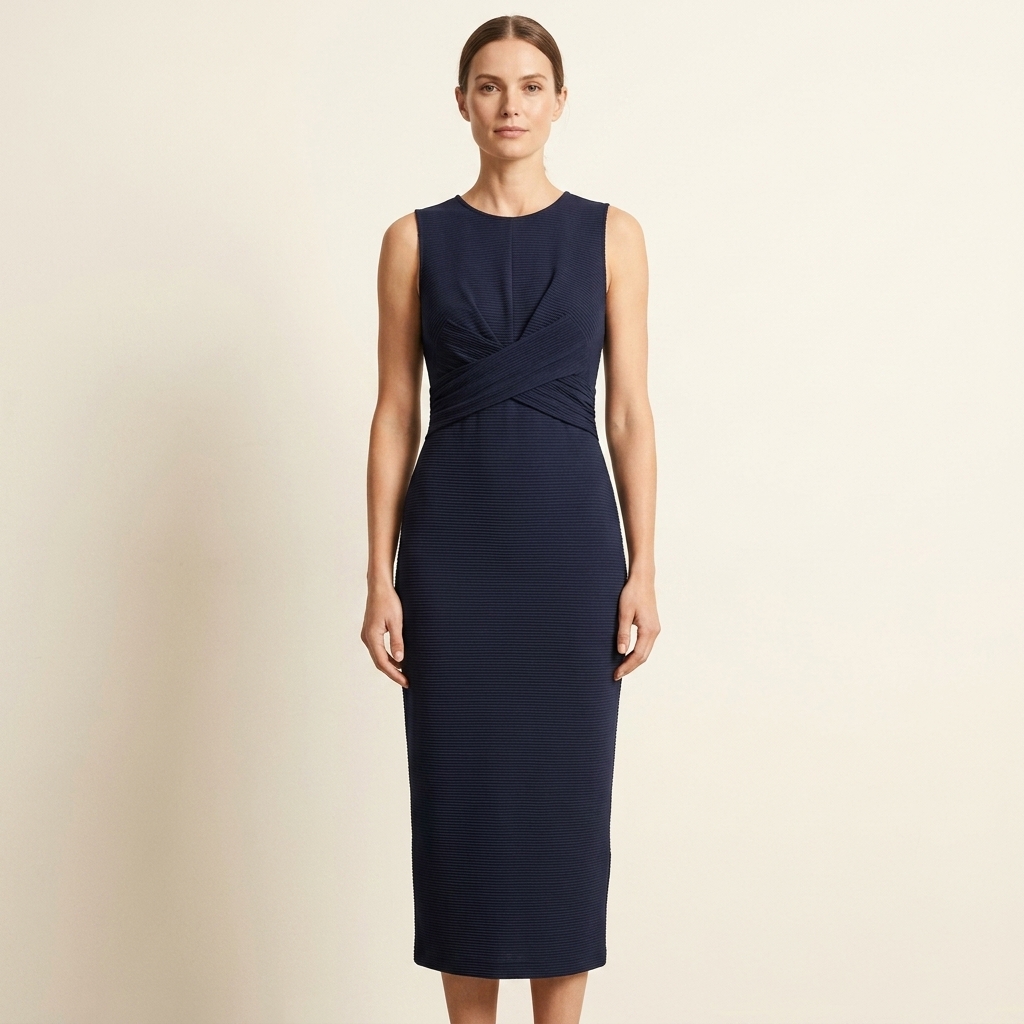 ORIANA™ – Chic Sleeveless Crewneck Side-Slit Midi Dress | Midi Dress