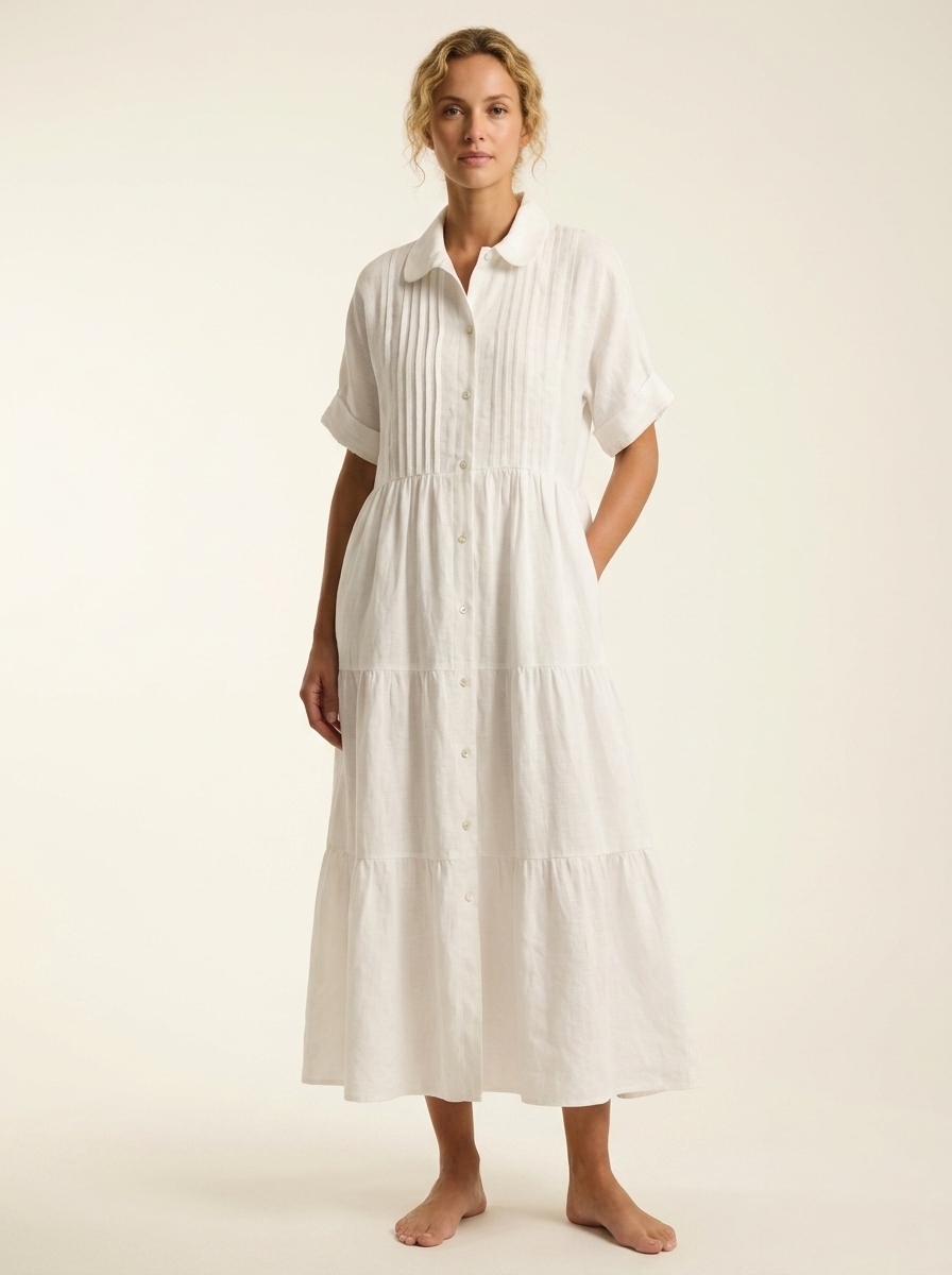 Lysandra™ | Flowing Summer Shirt Dress | Shirt Dress