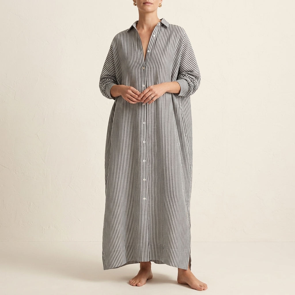 LINNAEA™ - Everyday Stripped Maxi Dress | Striped Maxi Dress