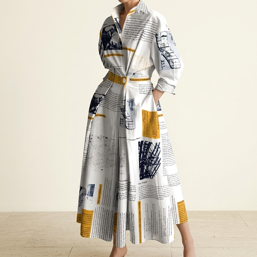SOFER™ - Elegant Front Wrap Collared Maxi Dress | Maxi Dress